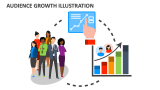Audience Growth Illustration - Slide 3