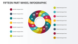 Fifteen Part Wheel Infographic - Slide 1