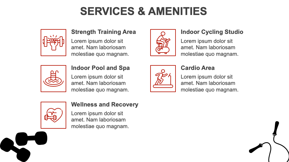 Fitness Centre Business Plan PowerPoint and Google Slides Template