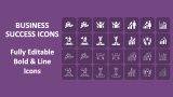Business Success Icons - Slide 1