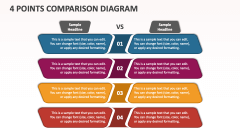 4 Points Comparison Diagram - Slide 1