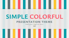 Simple Colorful Presentation - Slide 1