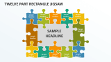 twelve Part Rectangle Jigsaw - Slide 1