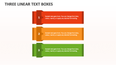 Three Linear Text Boxes - Slide 1