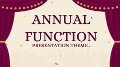 Annual Function Presentation Theme - Slide 1