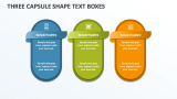 Three Capsule Shape Text Boxes - Slide 1
