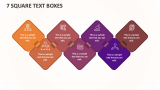 7 Square Text Boxes - Slide 1