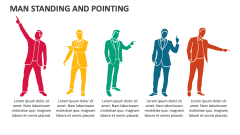 Man Standing and Pointing - Slide 1