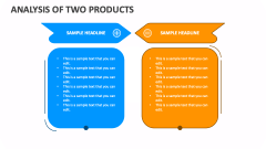Analysis of Two Products - Slide 1