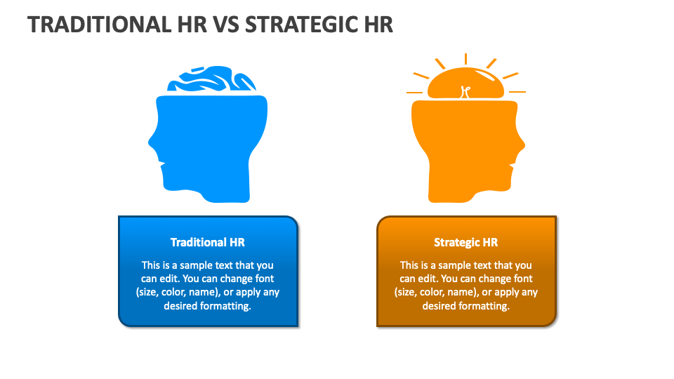 Traditional HR Vs Strategic HR PowerPoint and Google Slides Template