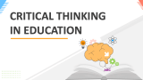 Critical Thinking in Education - Slide 1