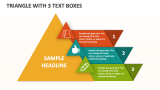 Triangle with 3 Text Boxes - Slide 1