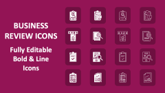 Business Review Icons - Slide 1