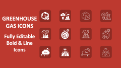 Greenhouse Gas Icons - Slide 1