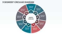 9 Segment Circular Diagram - Slide 1