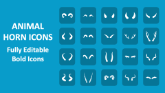 Animal Horn Icons - Slide 1