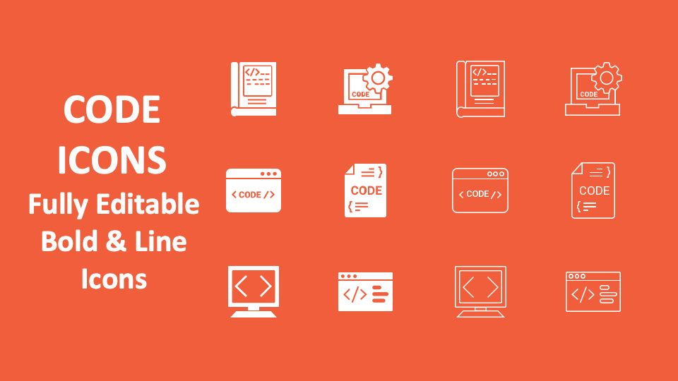 Code Icons for PowerPoint and Google Slides - PPT Slides