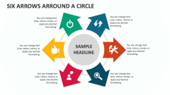 Six Arrows Arround A Circle - Slide 1