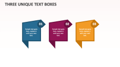 Three Unique Text Boxes - Slide 1