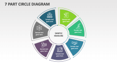 7 Part Circle Diagram - Slide 1