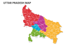 Uttar Pradesh Map - Slide 1
