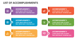 List of Accomplishments - Slide 3