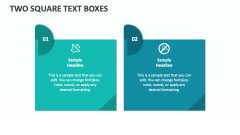 Two Square Text Boxes - Slide 1