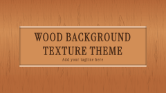 Wood Background Texture Theme - Slide 1