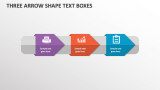 Three Arrow Shape Text Boxes - Slide 1