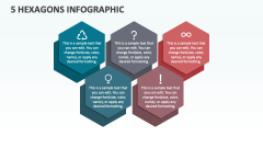 5 Hexagons Infographic - Slide 1