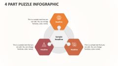 4 Part Puzzle Infographic - Slide 1