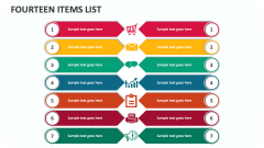 Fourteen Items List - Slide 1