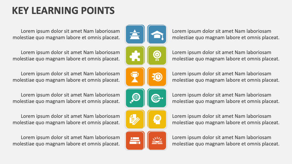 Key Learning Points Template for Google Slides and PowerPoint - PPT Slides