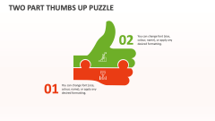 Two Part Thumbs Up Puzzle - Slide 1