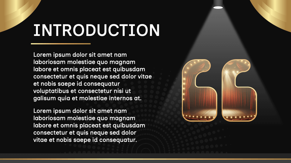 Free Stage Background Presentation Theme for Google Slides and PowerPoint