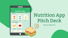 Nutrition App Pitch Deck - Slide 1