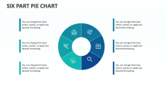 Six Part Pie Chart - Slide 1