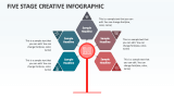 Five Stage Creative Infographic - Slide 1