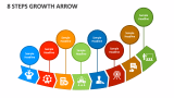 8 Steps Growth Arrow - Slide 1