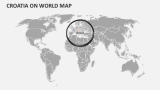 Croatia On World Map - Slide 2
