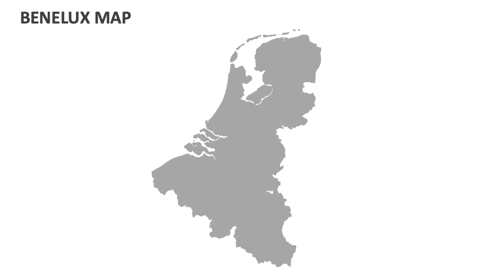 Benelux Map for Google Slides and PowerPoint PPT Slides