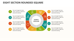 Eight Section Rounded Square - Slide 1