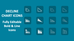 Decline Chart Icons - Slide 1