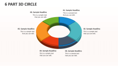 6 Part 3D Circle - Slide 1