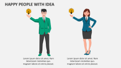 Happy People with Idea - Slide 1