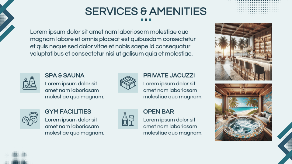Resort Business Plan Template for Google Slides and PowerPoint - PPT Slides