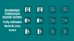 Running Through Door Icons - Slide 1
