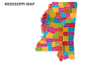 Mississippi Map - Slide 1
