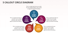 5 Callout Circle Diagram - Slide 1