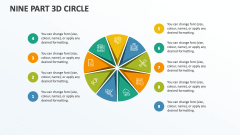 Nine Part 3D Circle - Slide 1